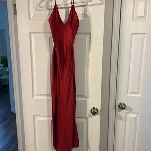 Victoria's Secret Red Backless Dress